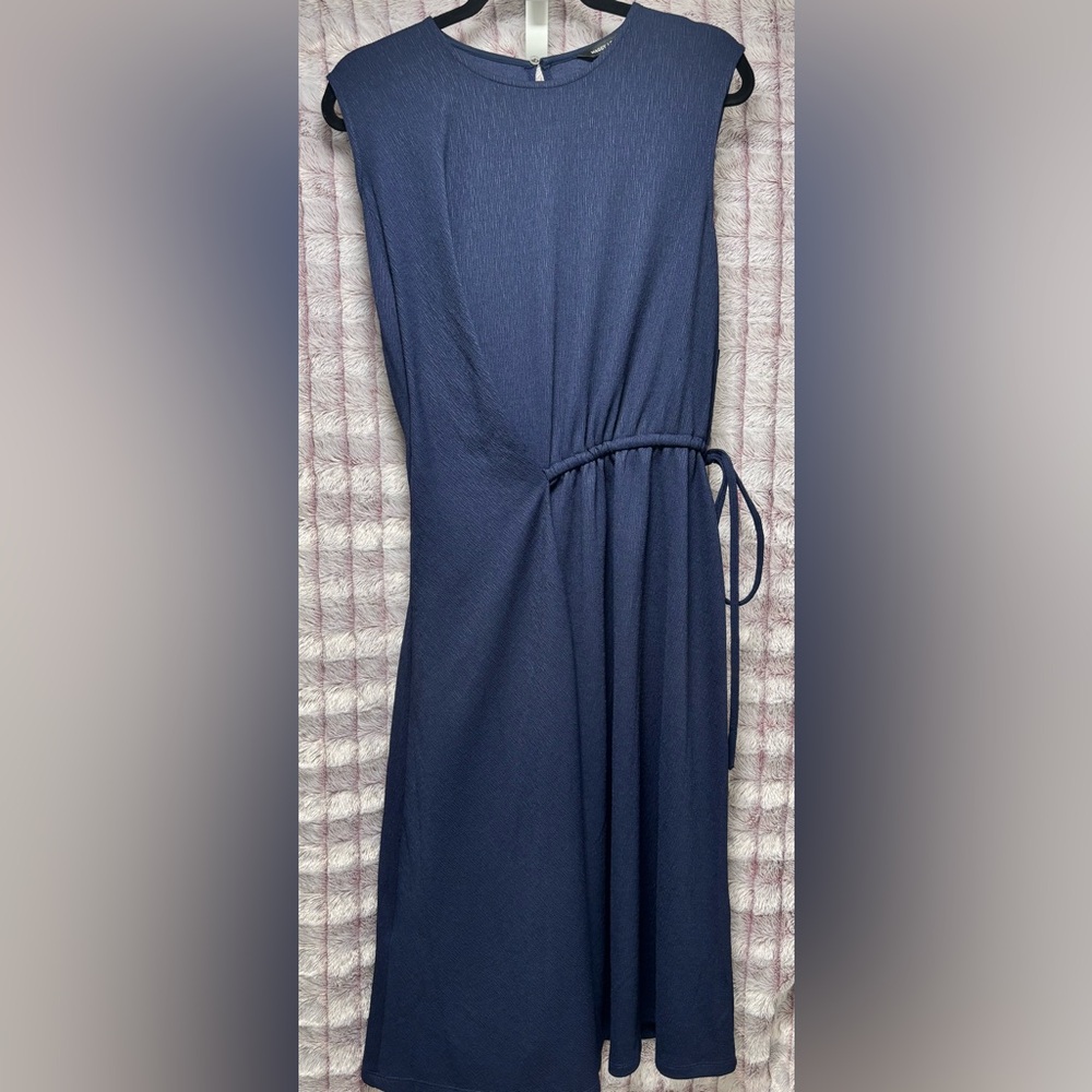 Maggy London Navy Draped Dress